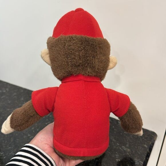 Gund Curious George Monkey Vintage Plush Stuffed Animal Red Shirt Red Hat - Picture 4 of 6